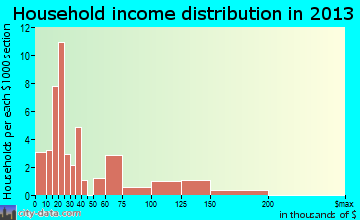Newton Grove household income distribution