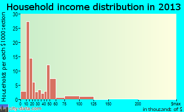 Old Fort household income distribution
