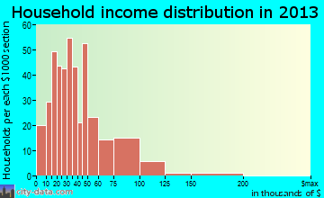 Swannanoa household income distribution
