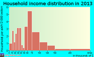 Washington Park household income distribution