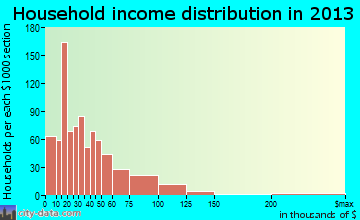Waynesville household income distribution