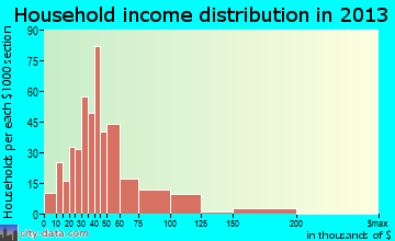 Grayson Valley household income distribution
