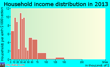 Adena household income distribution