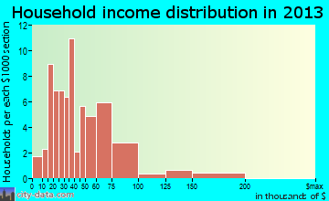 Attica household income distribution
