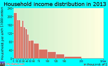 Bowling Green household income distribution
