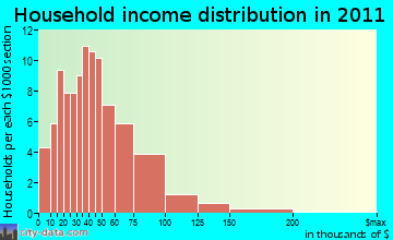 Chippewa Lake household income distribution