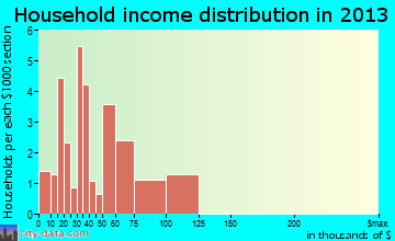 Cygnet household income distribution