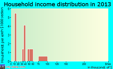 Elgin household income distribution