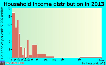 Felicity household income distribution
