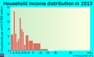 Lynchburg household income distribution