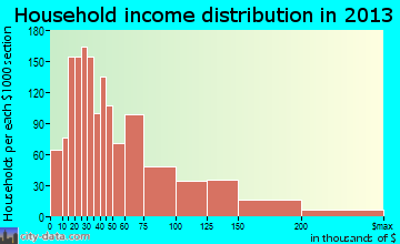 Medina household income distribution