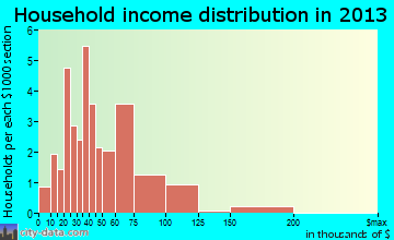 Metamora household income distribution