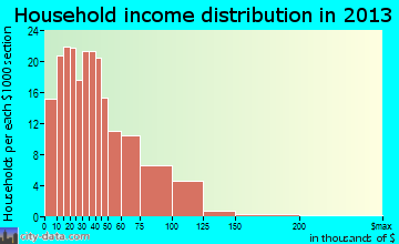 Minerva household income distribution