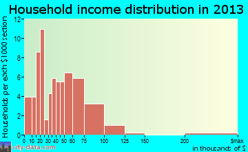 Nevada household income distribution