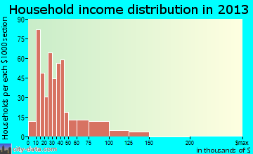 Newton Falls household income distribution