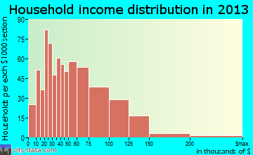 Norton household income distribution