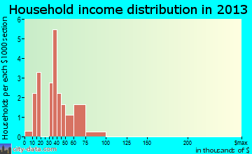 Patterson household income distribution