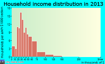 Pioneer household income distribution