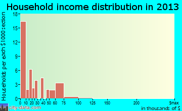Rio Grande household income distribution