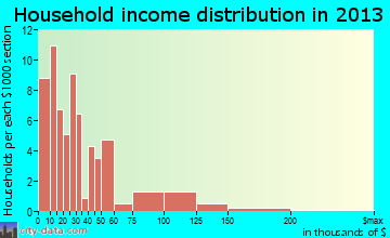 Scio household income distribution