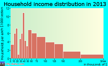 Valley View household income distribution