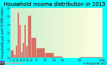 West Farmington household income distribution