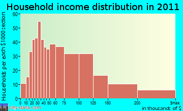Woodbourne-Hyde Park household income distribution
