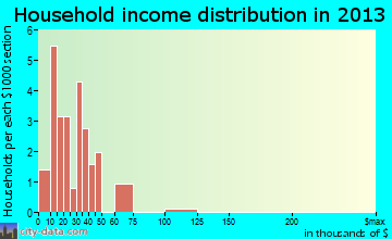 Calvin household income distribution