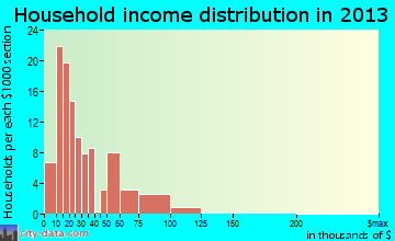 Locust Grove household income distribution