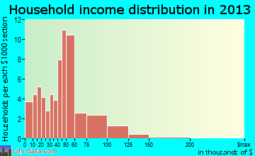 Hayden household income distribution