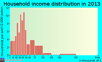 Texhoma household income distribution