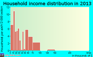 Riddle household income distribution
