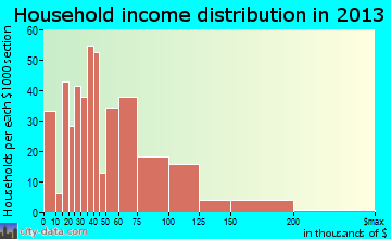 Eagle Point household income distribution