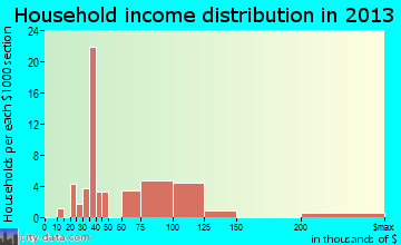 Toughkenamon household income distribution