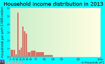 Ursina household income distribution
