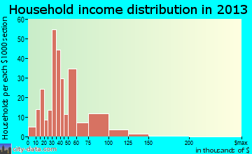 Watsontown household income distribution