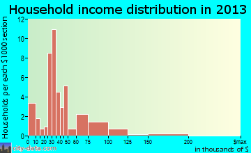 West Elizabeth household income distribution