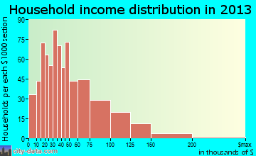 Lower Burrell household income distribution