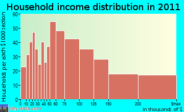 Nether Providence Township household income distribution