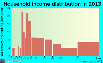Newtown Grant household income distribution