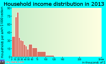 North Braddock household income distribution