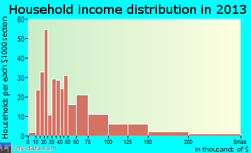 North Catasauqua household income distribution