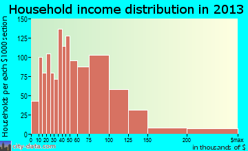Plum household income distribution