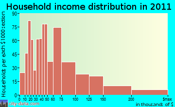 Robinson Township household income distribution
