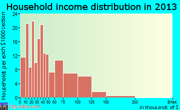 Roaring Spring household income distribution