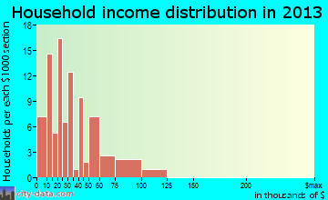Black Lick household income distribution