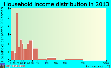 Brisbin household income distribution