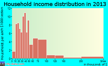 Burgettstown household income distribution