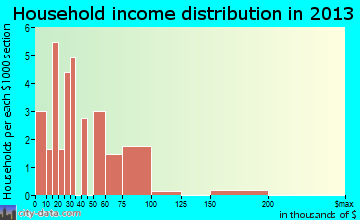 Salladasburg household income distribution