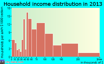 Skyline View household income distribution